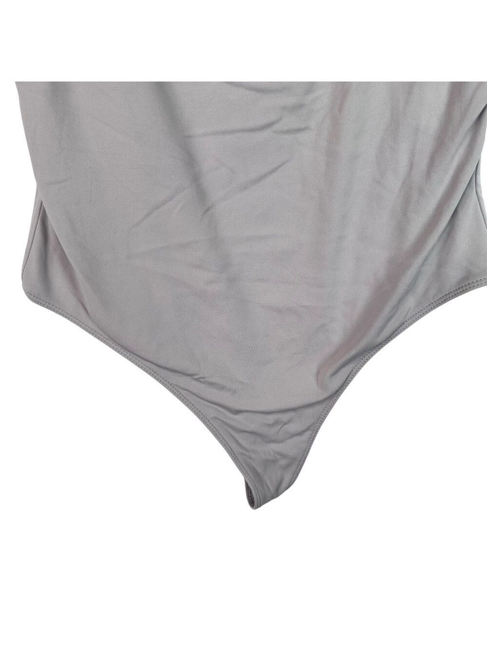 Aritzia Babaton Contour Deep Taupe Sleeveless Square Neck Bodysuit Size Large - Picture 4 of 12